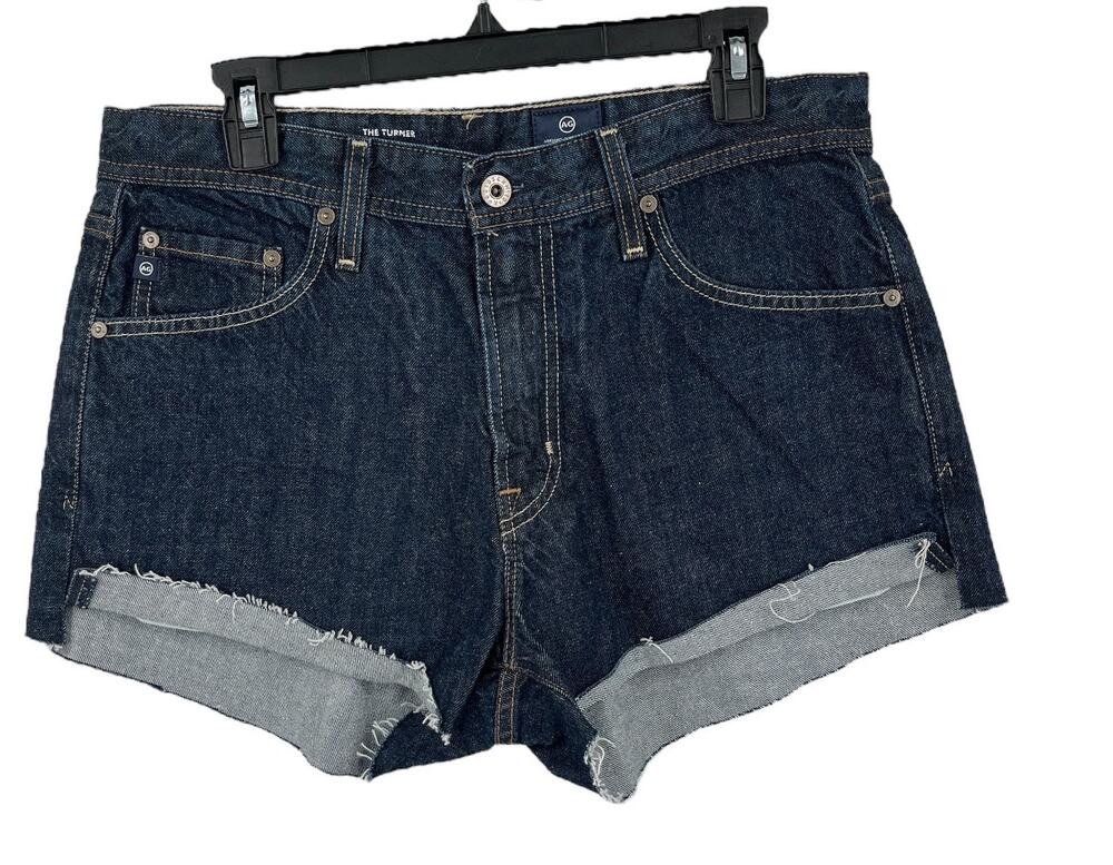 AG Adriano Goldschmied shorts Turner raw hem denim size 32